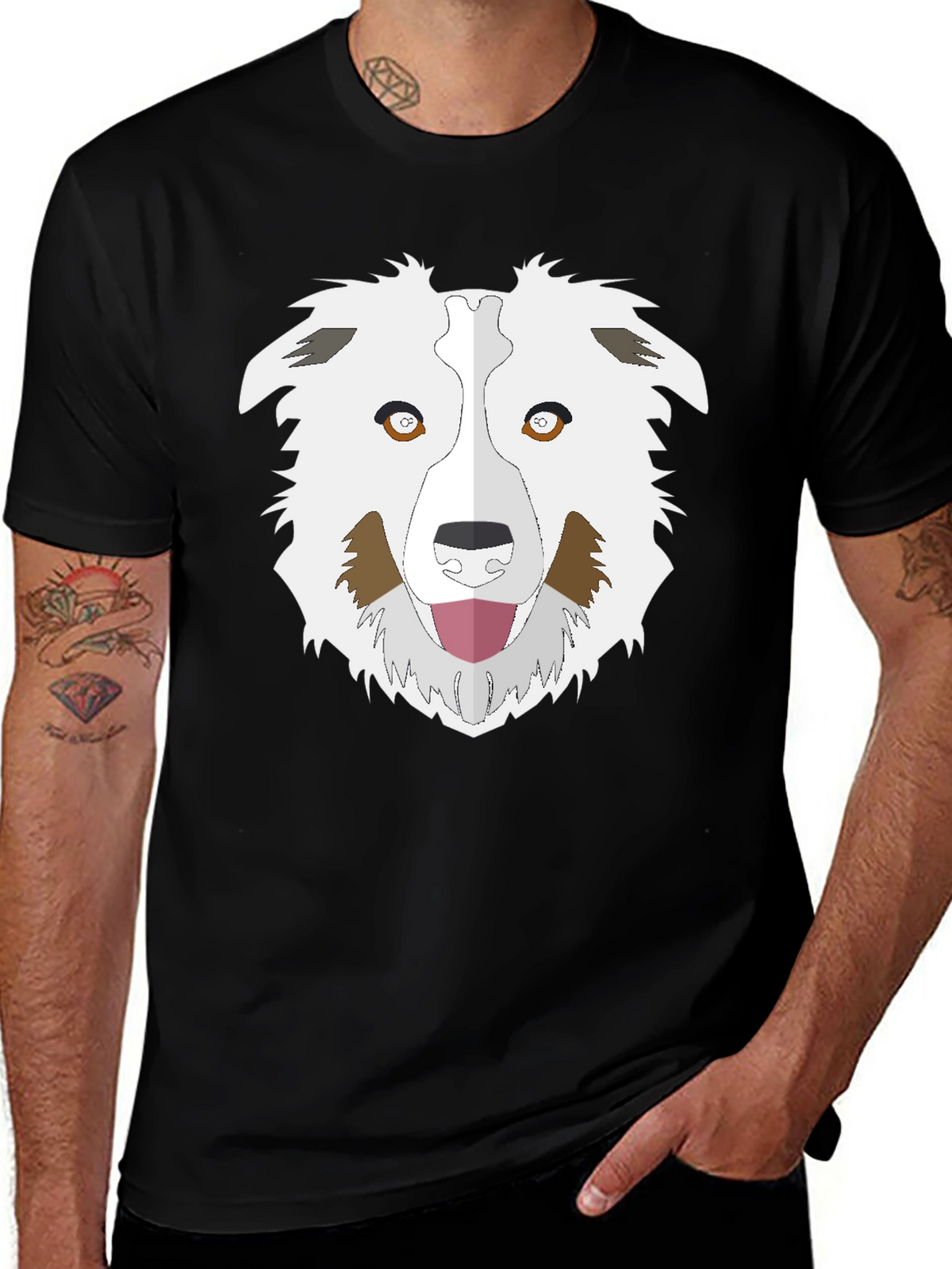 Dog Breed Graphic Tee - Black