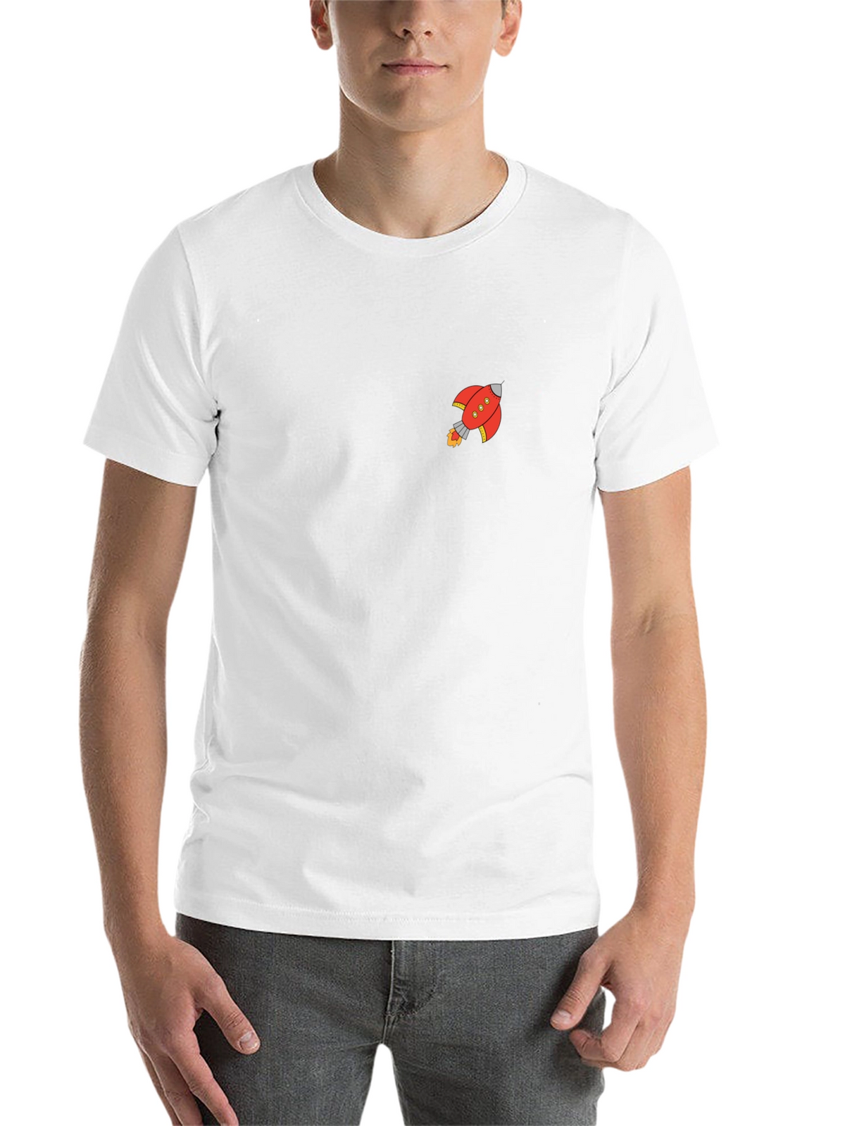 Rocket Graphic Black T-Shirt
