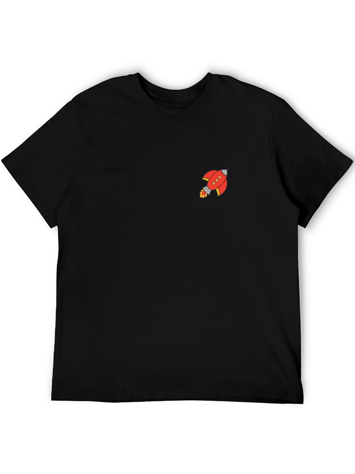 Rocket Graphic Black T-Shirt