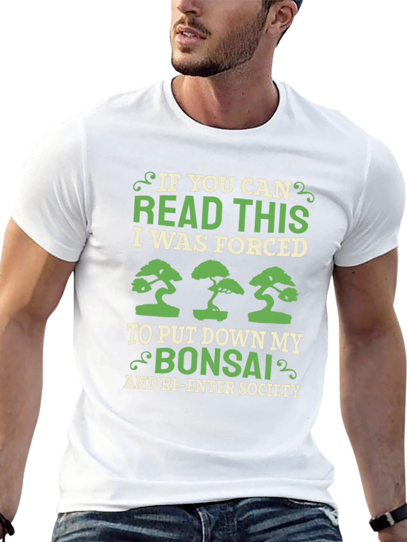 Bonsai Lover T-Shirt - Forced to Re-Enter Society!