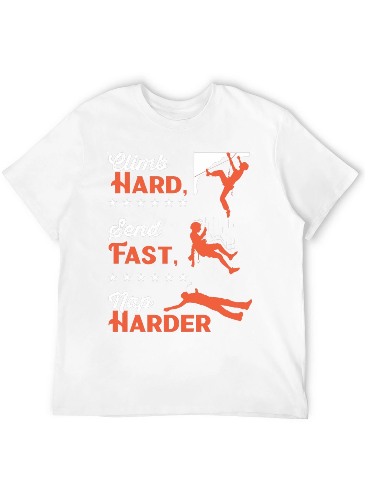 Climb Hard T-Shirt - Rock Climbing Adventure Tee