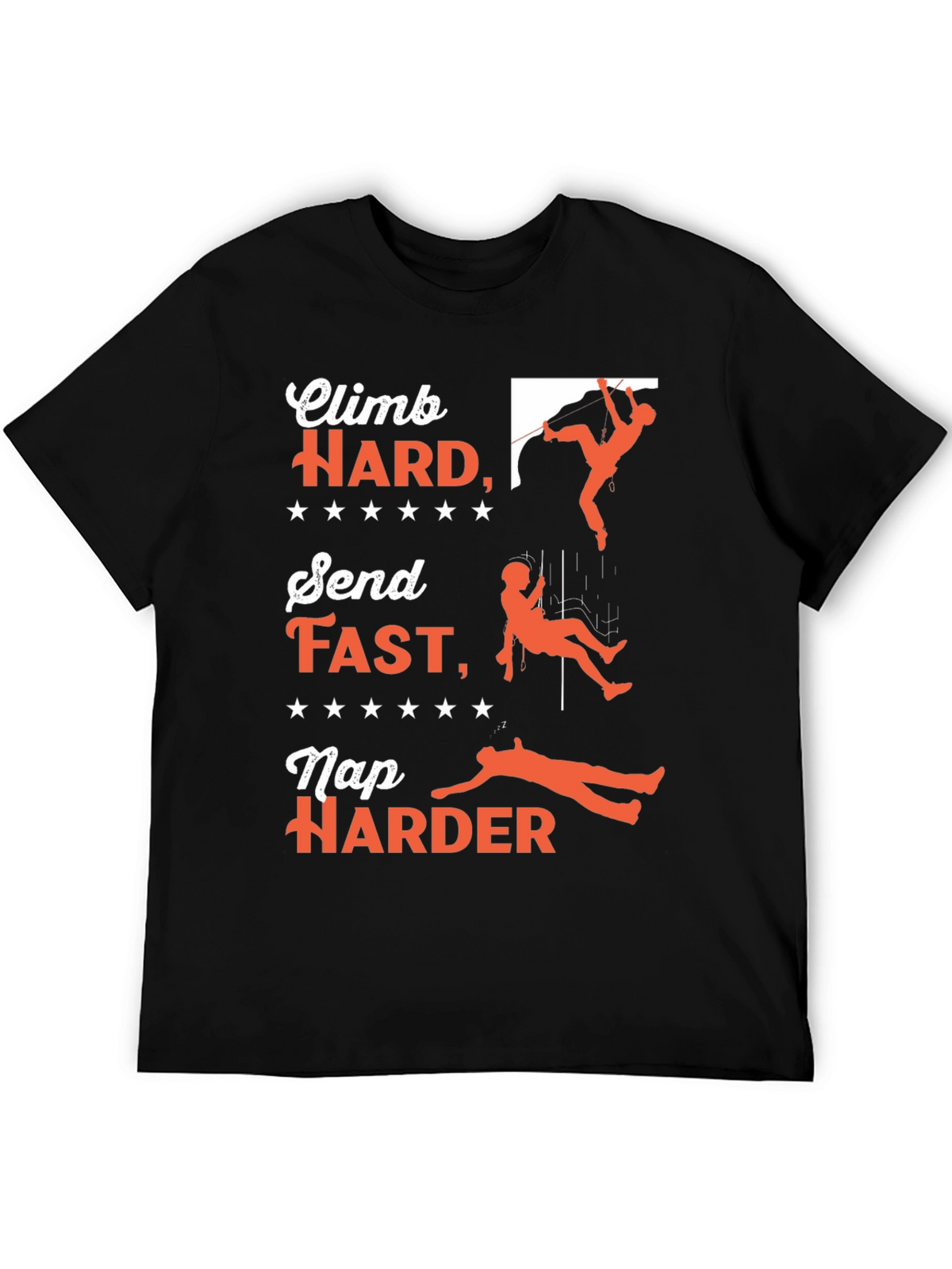 Climb Hard T-Shirt - Rock Climbing Adventure Tee