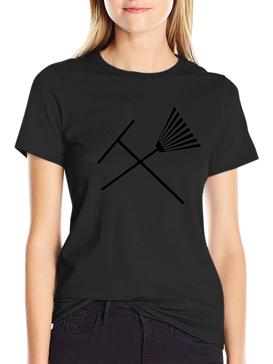 Rake It Up T-Shirt - Crossed Rakes Graphic Tee