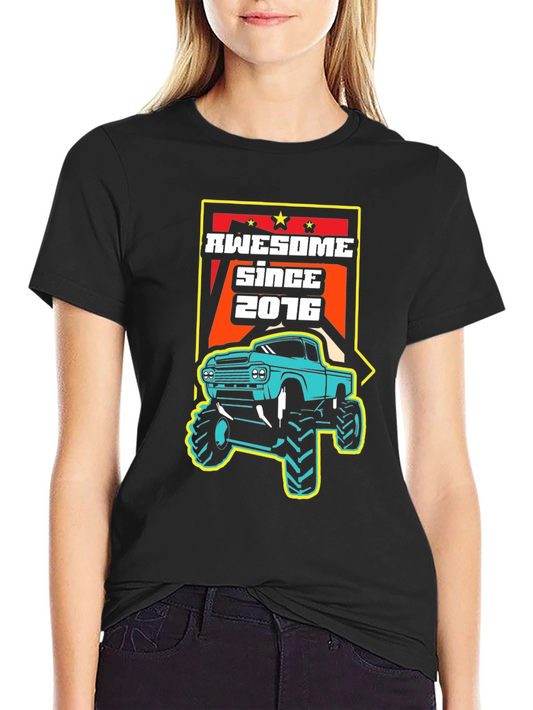 Awesome Since 2016 Monster Truck Graphic Tee