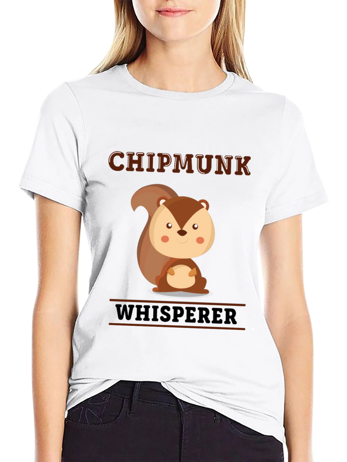 Chipmunk Whisperer Graphic T-Shirt - Cute Animal Tee