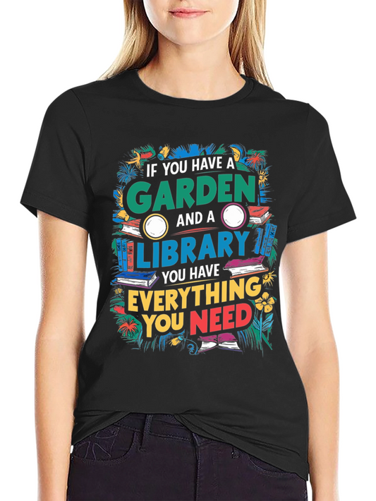Garden and Library T-Shirt