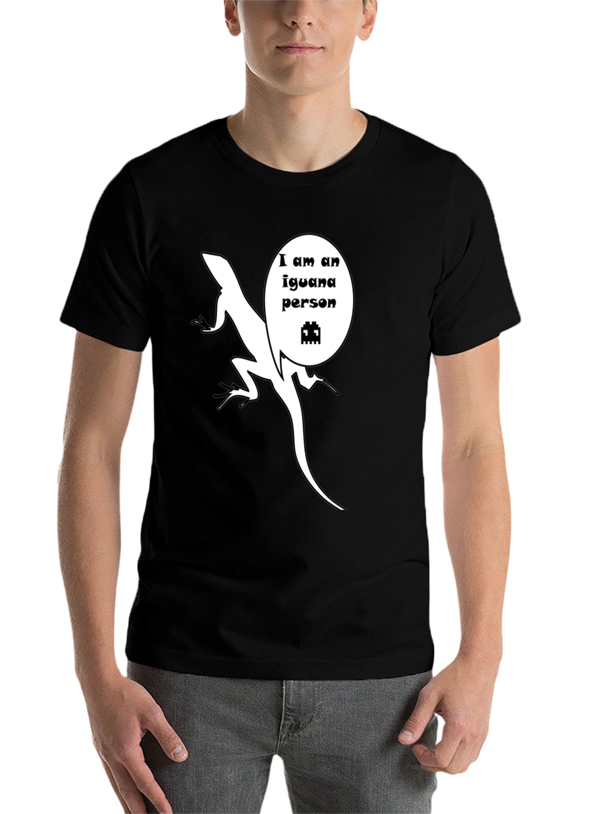 Iguana Person T-Shirt - Funny Reptile Graphic Tee
