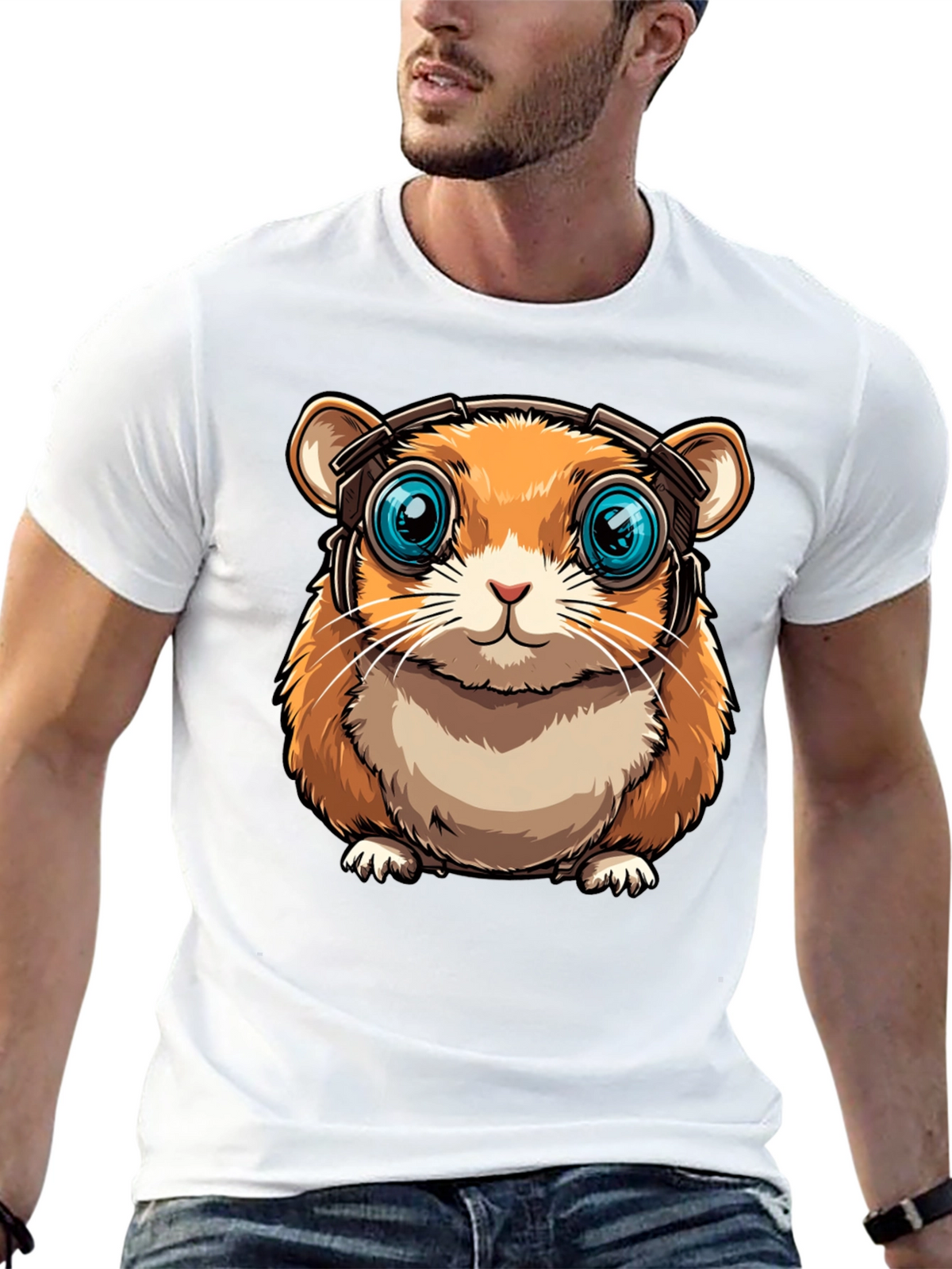 Hamster Headphone Graphic Tee