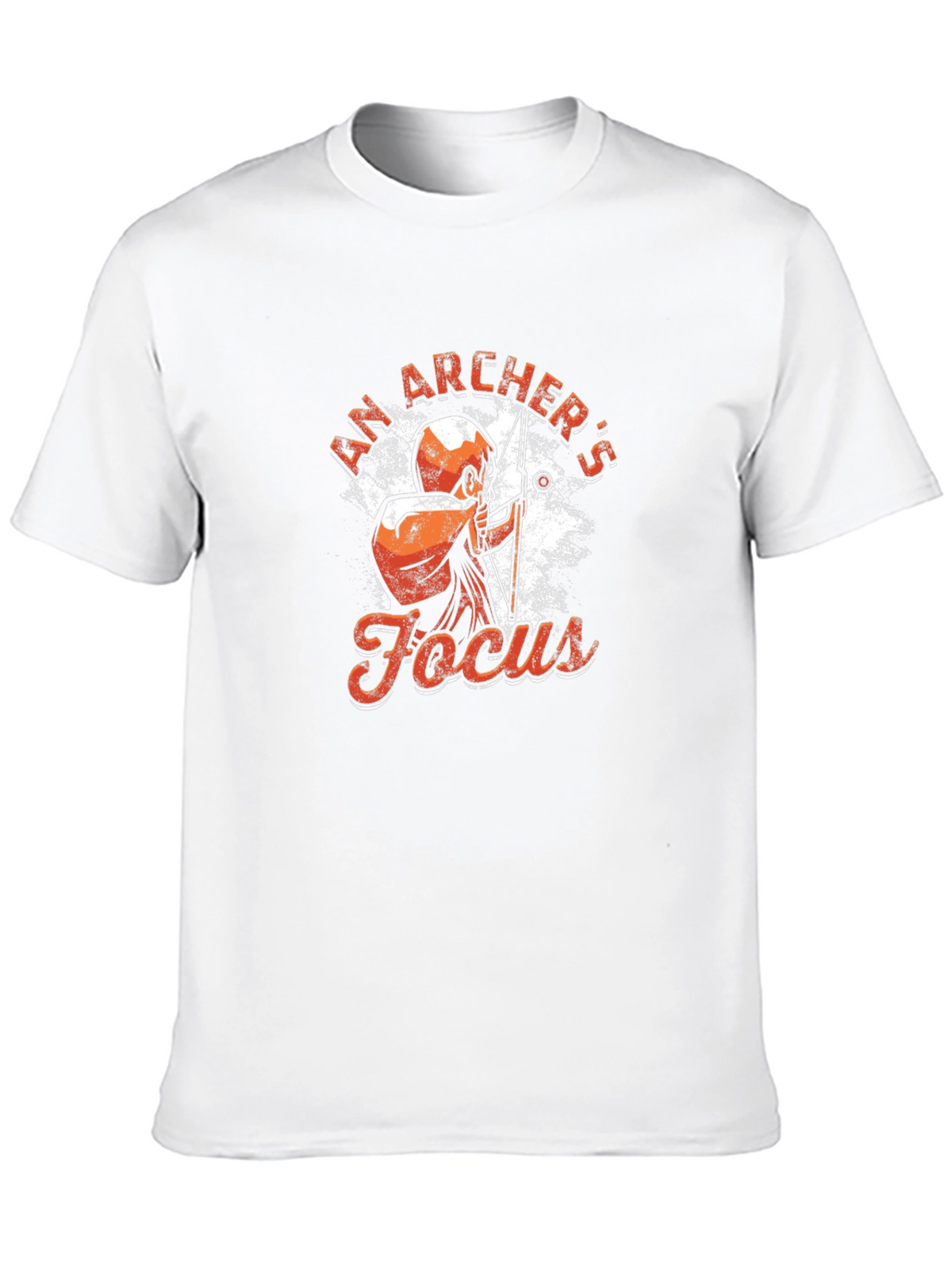 Archers Focus Graphic Tee - Black Cotton T-Shirt