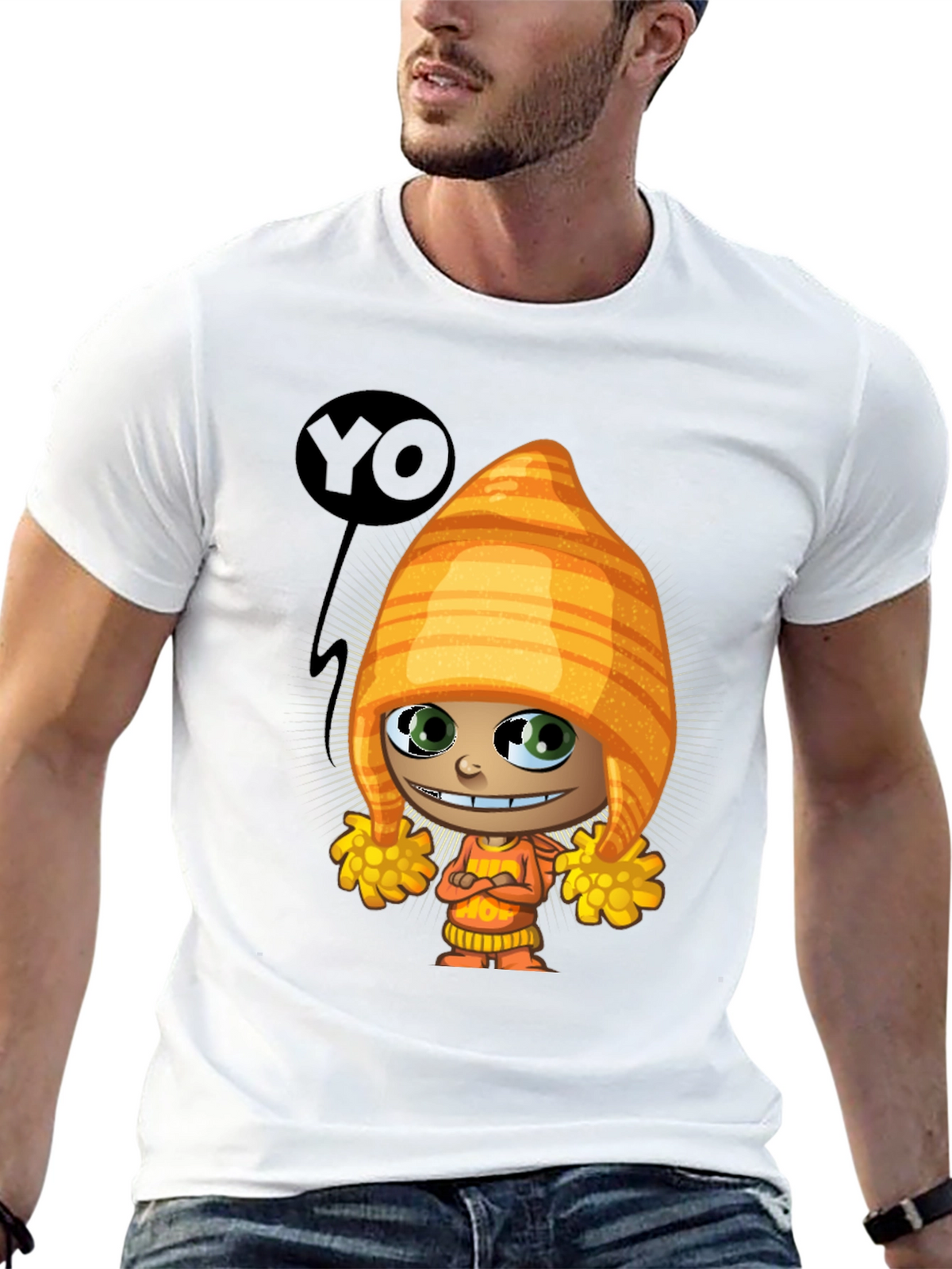 Cartoon Character T-Shirt - Quirky Graphic Tee