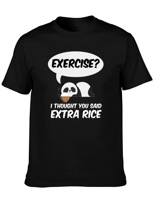 Exercise? Extra Rice Panda Graphic Tee