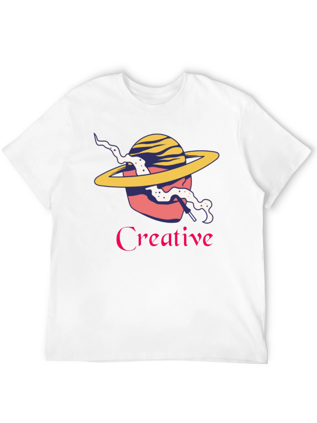 Creative Graphic T-Shirt - Stylish Planet Design