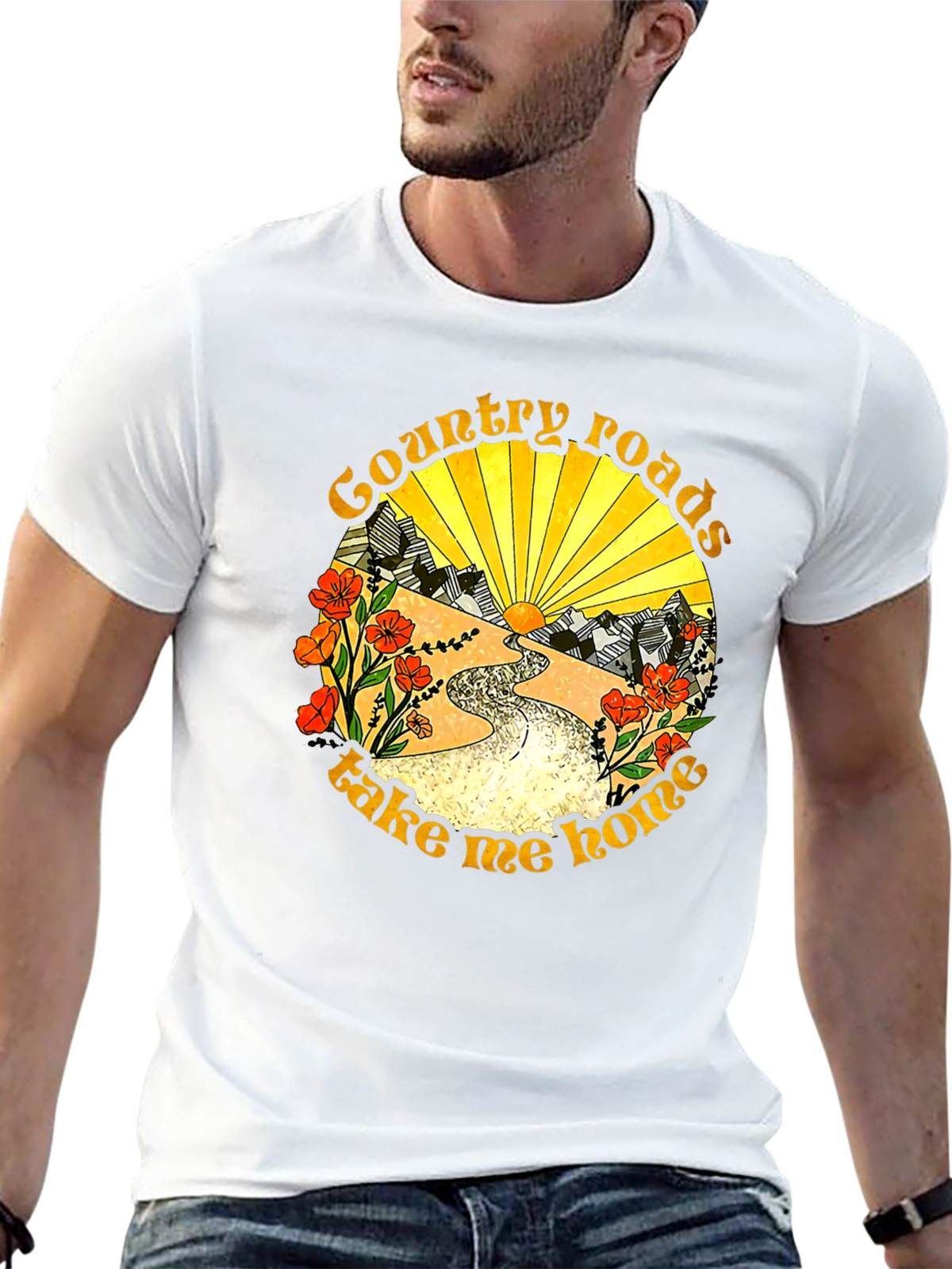 Country Roads Graphic Tee - Take Me Home