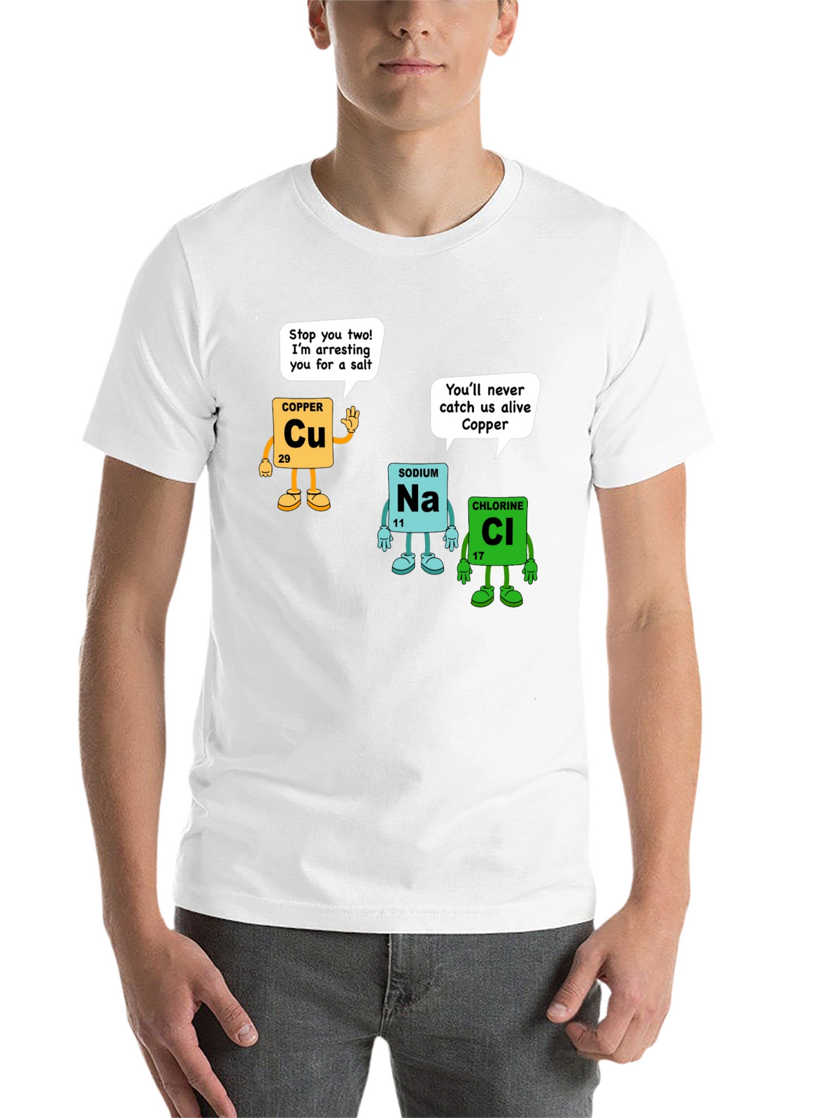 Chemistry Pun T-Shirt - Element Arrest Design