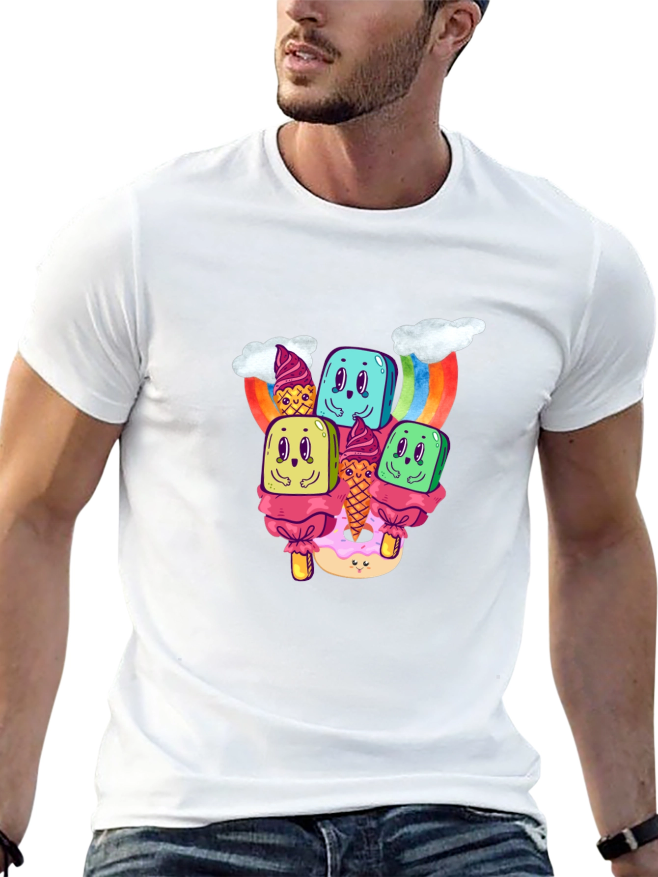 Kawaii Dessert Graphic T-Shirt