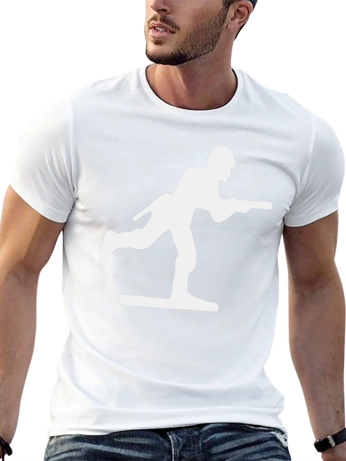 Toy Soldier Graphic Tee - Black Cotton Blend