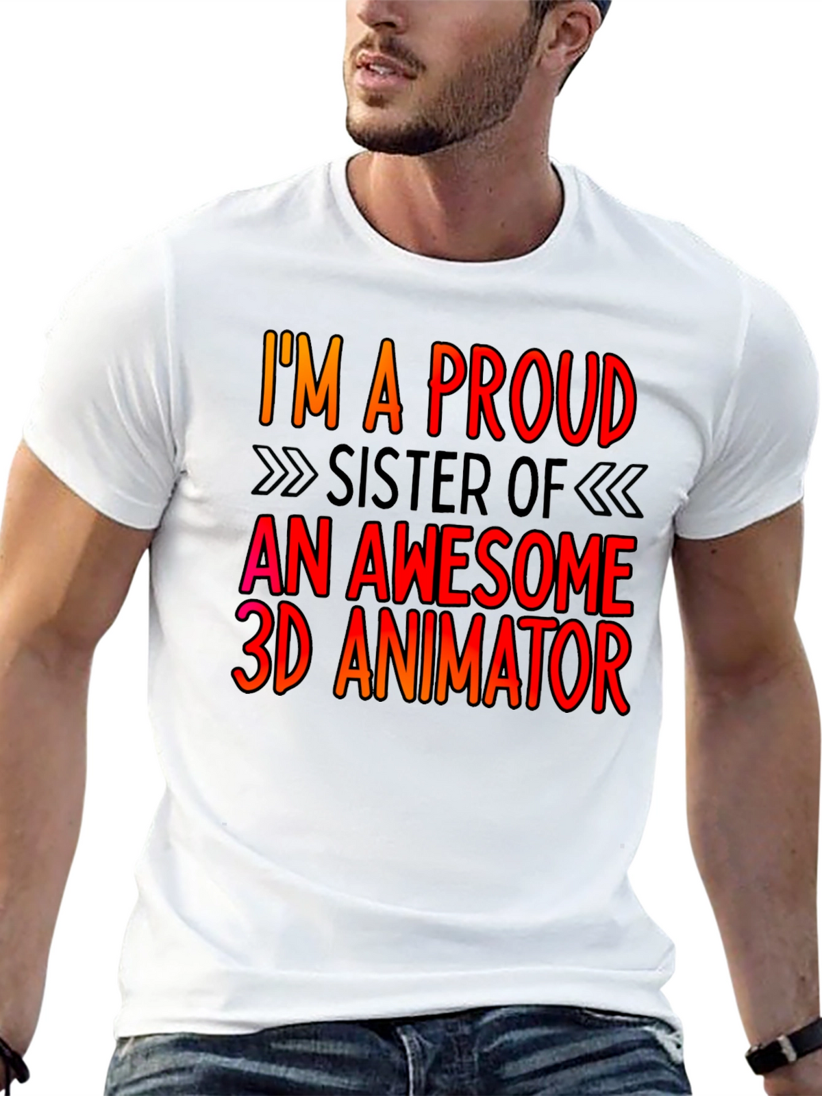 Proud Sister 3D Animator T-Shirt