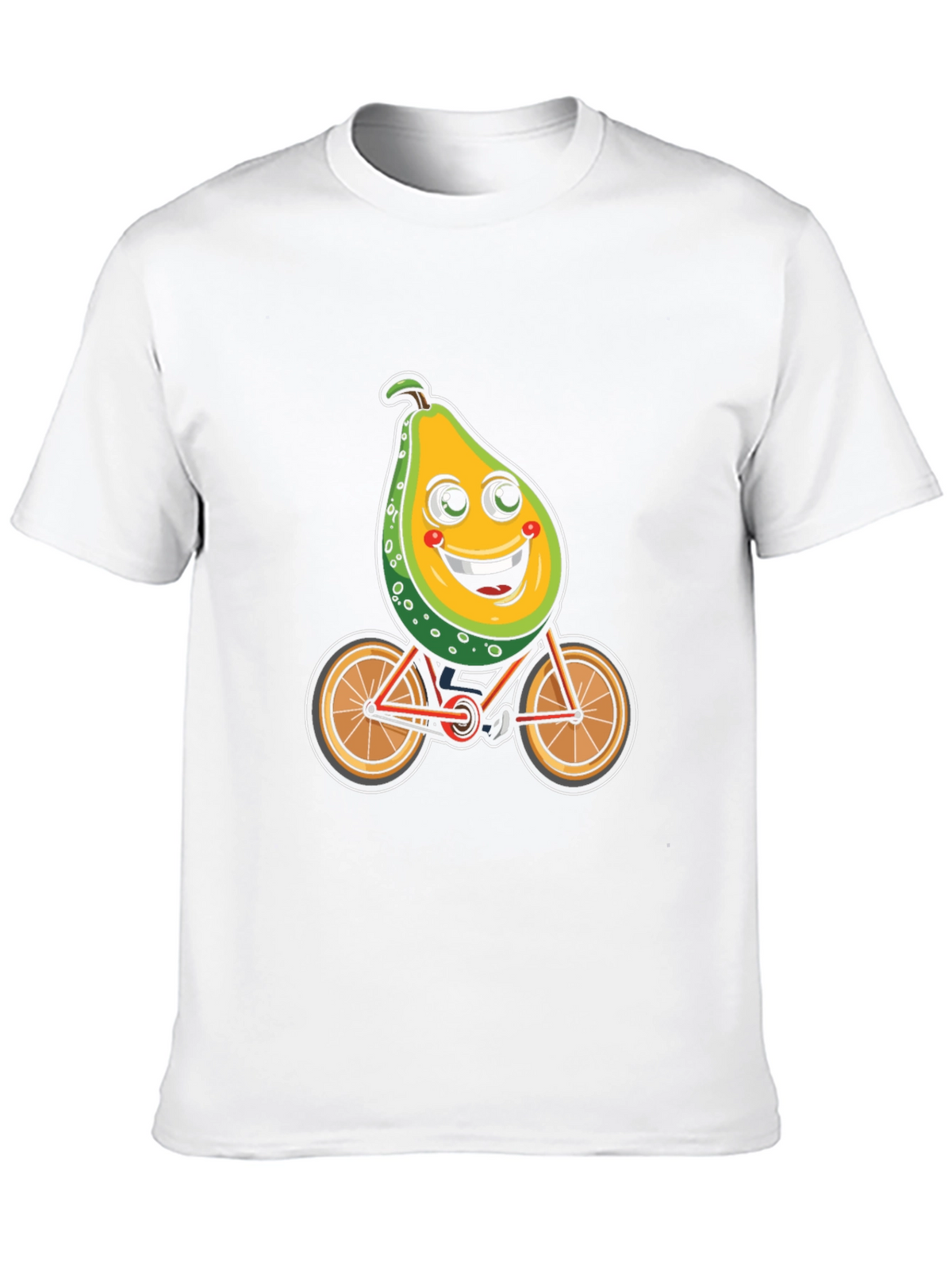 Avocado Bike Ride Graphic Tee - Black