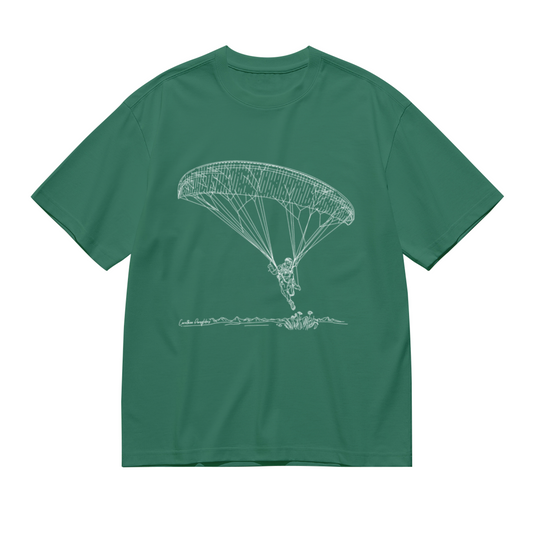 Hand-Drawn Paragliding Outdoor Sports Enthusiast T-Shirt