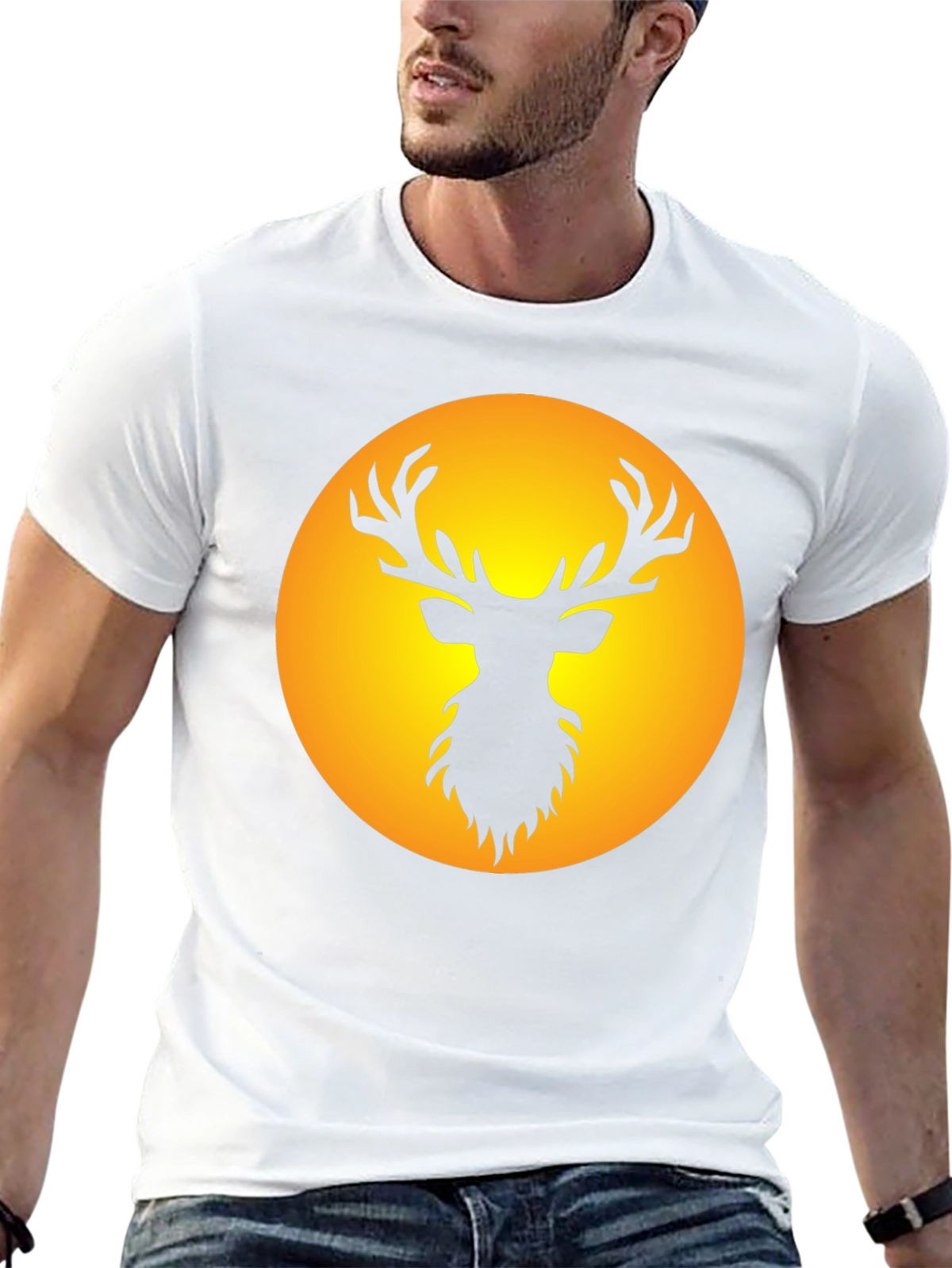 Black Deer Silhouette Tee