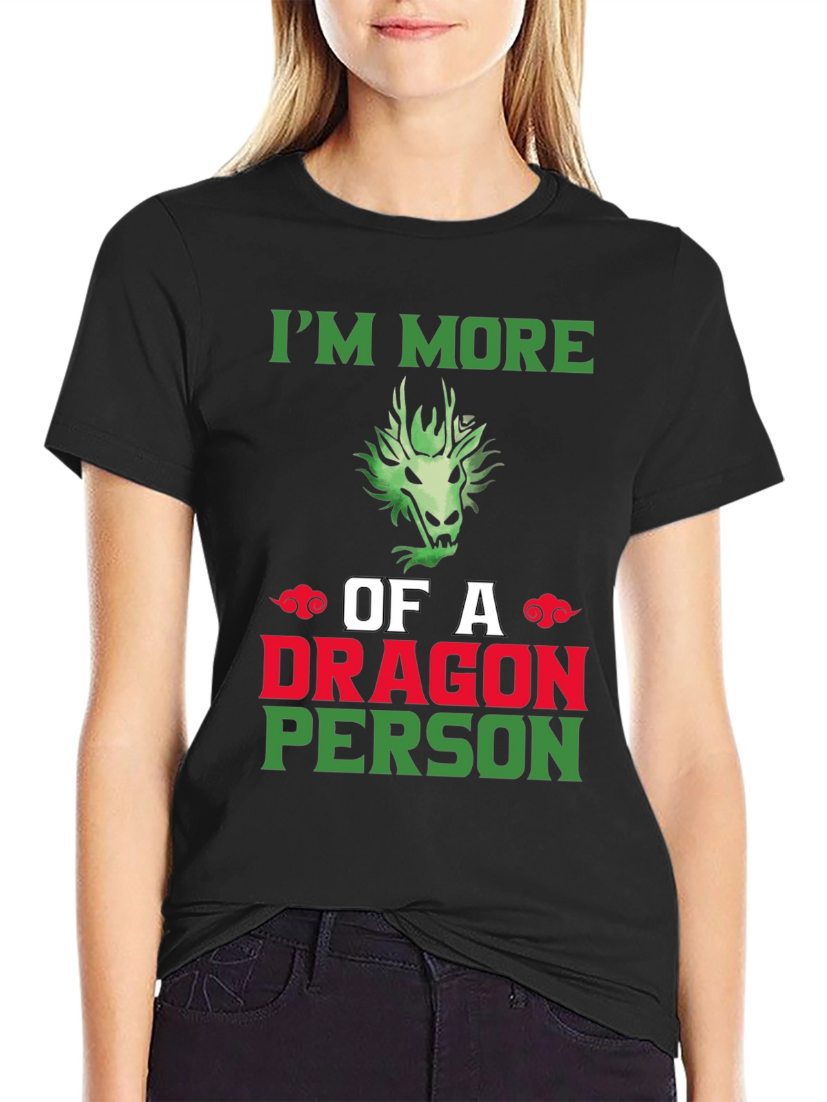 Im More of a Dragon Person Graphic T-Shirt