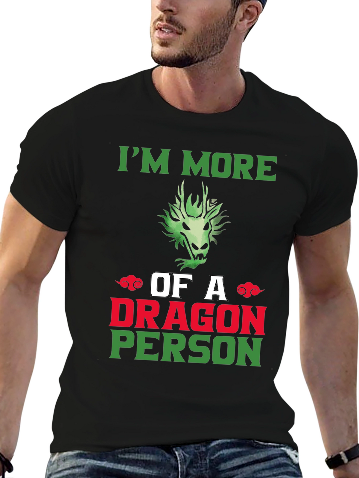 Im More of a Dragon Person Graphic T-Shirt