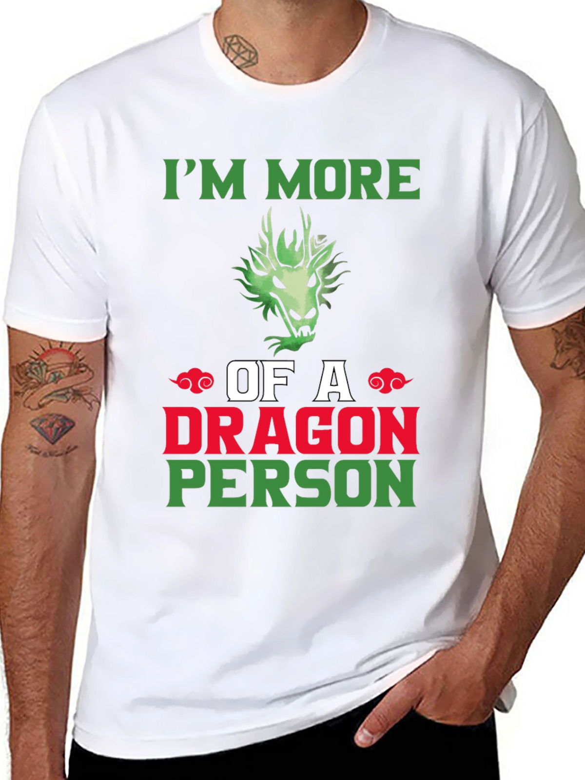 Im More of a Dragon Person Graphic T-Shirt