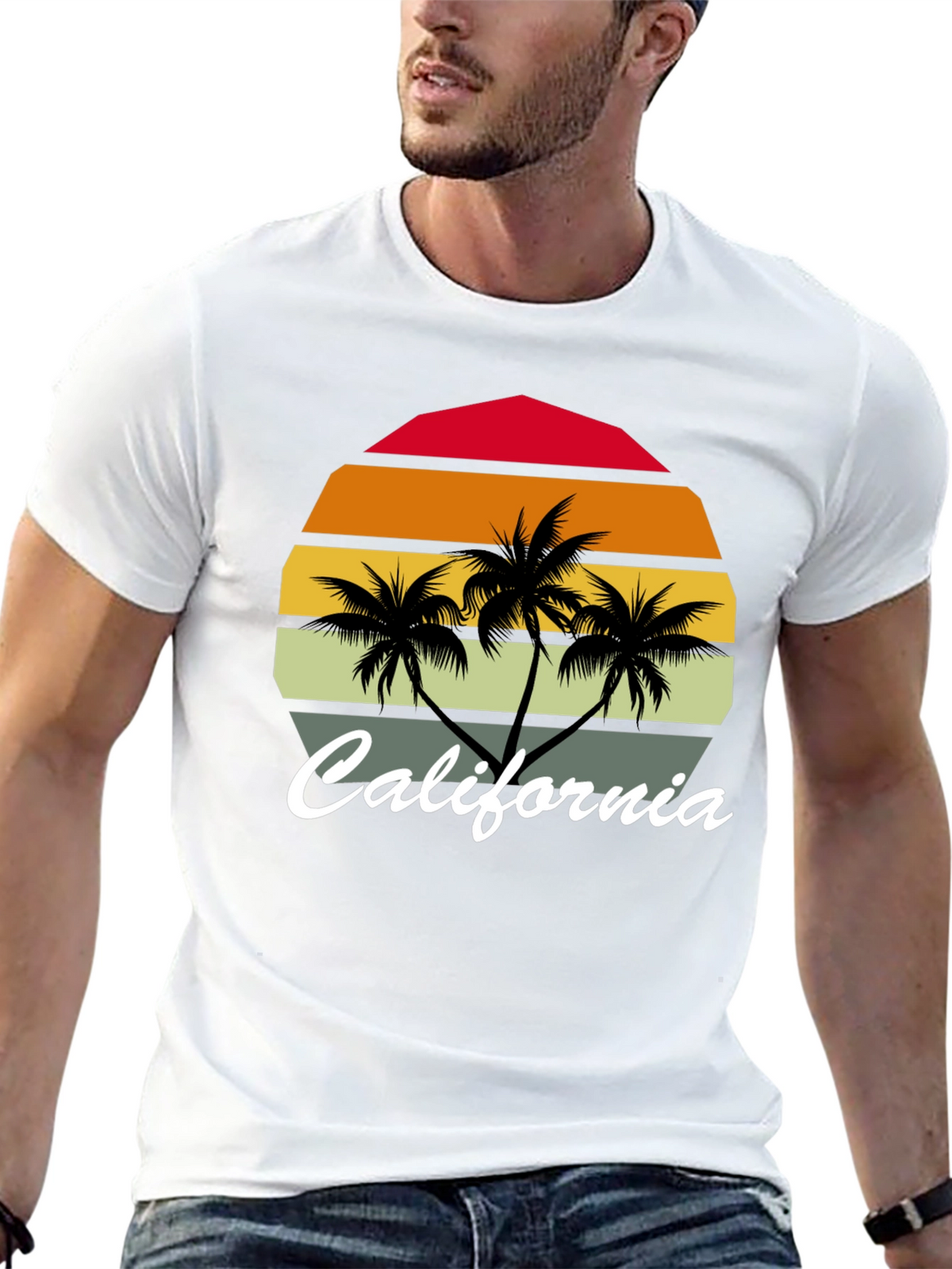 California Palm Tree Graphic Tee