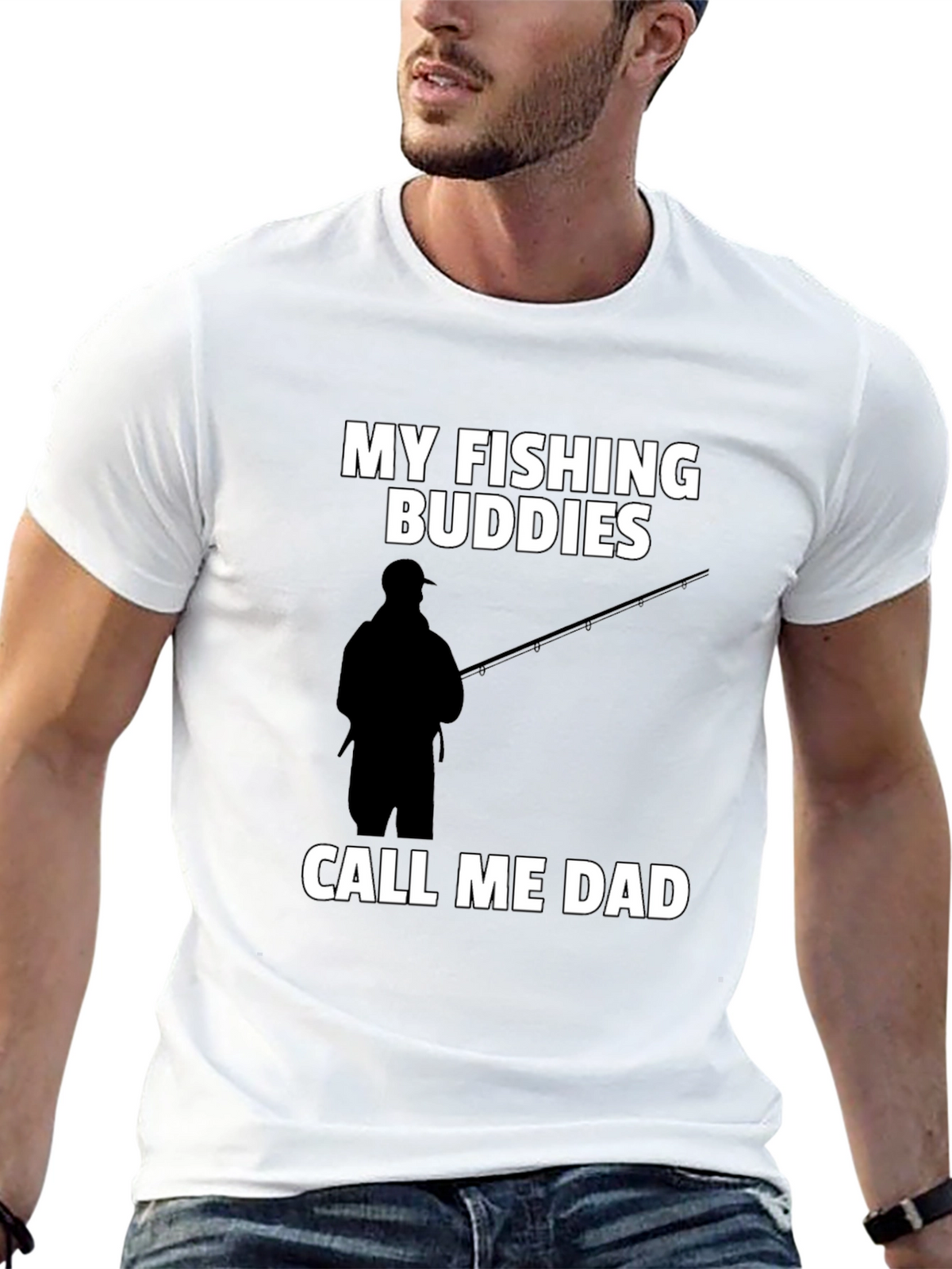 Fishing Buddies Dad Graphic Tee