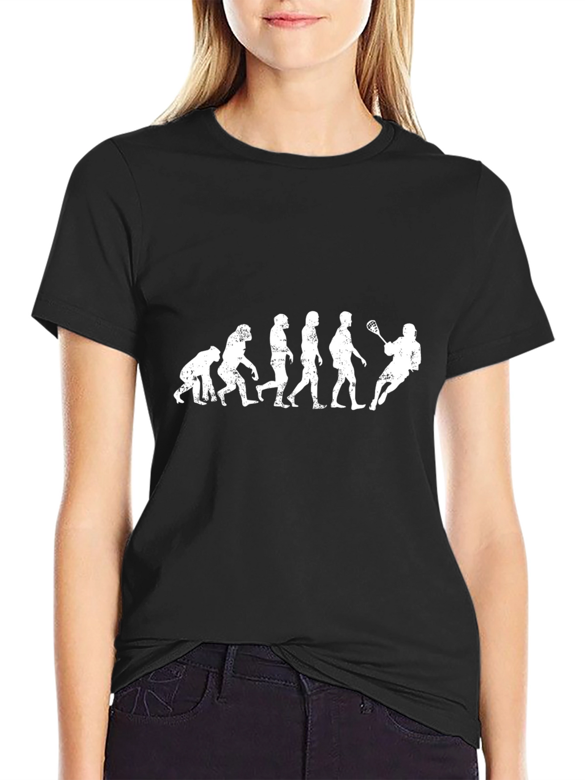 Lacrosse Evolution T-Shirt - Funny Sports Tee