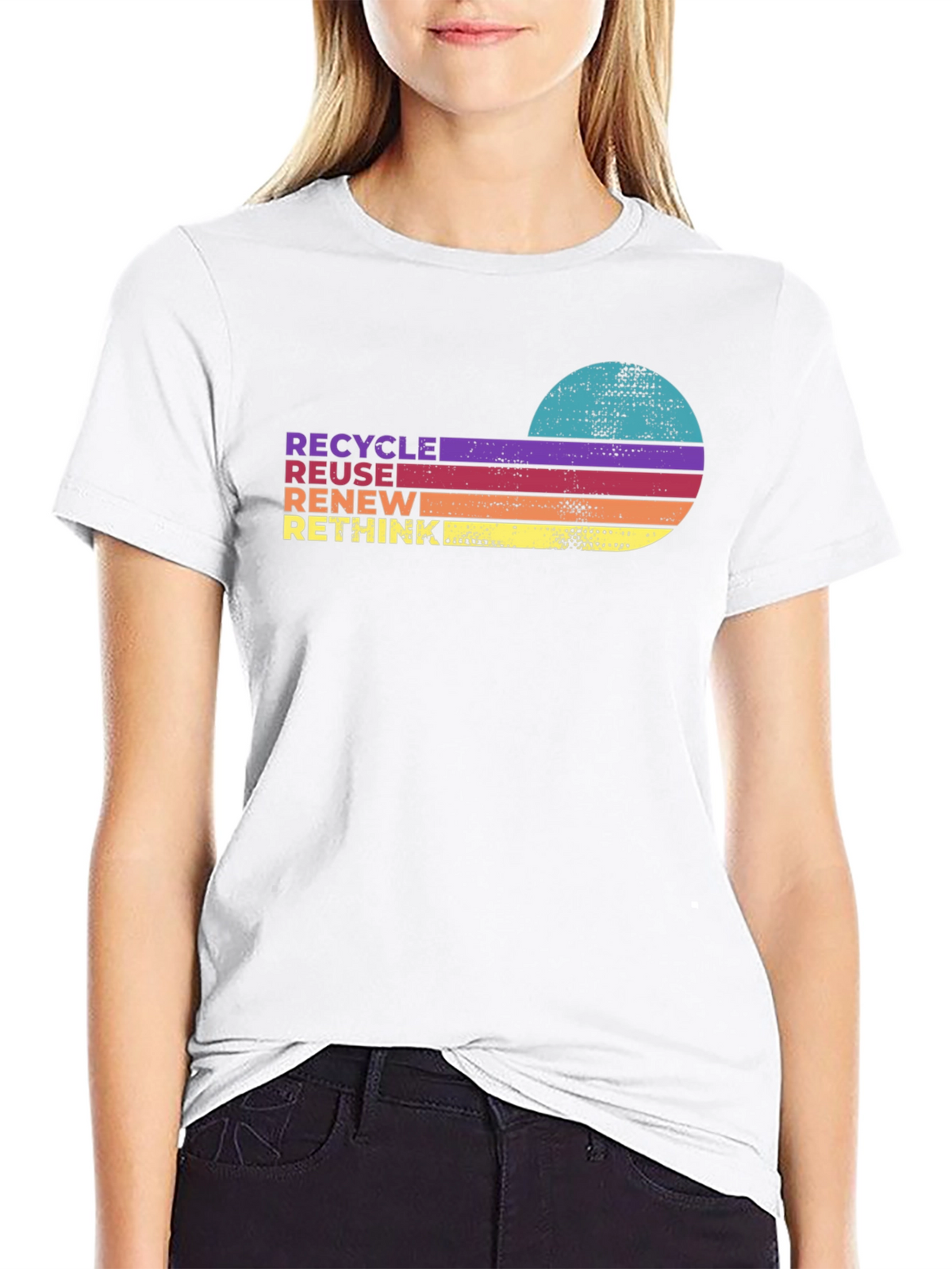 Recycle Reuse Renew Rethink Retro T-Shirt