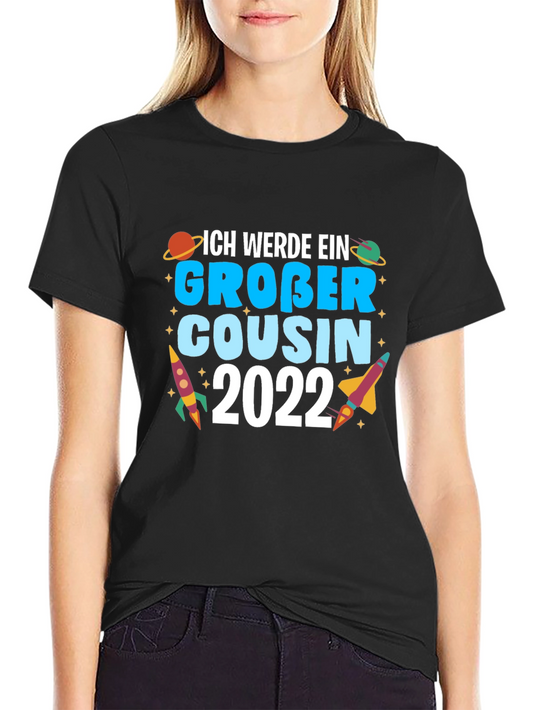 Ich Werde Ein Gro?er Cousin 2022 Black T-Shirt