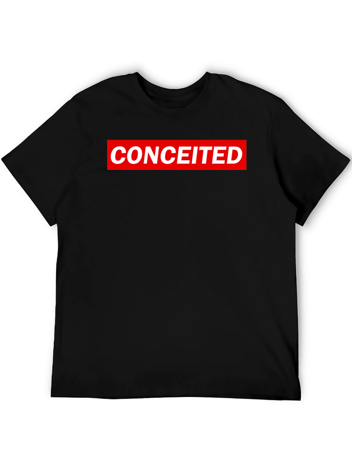 Conceited Graphic Tee - Black Crew Neck T-Shirt