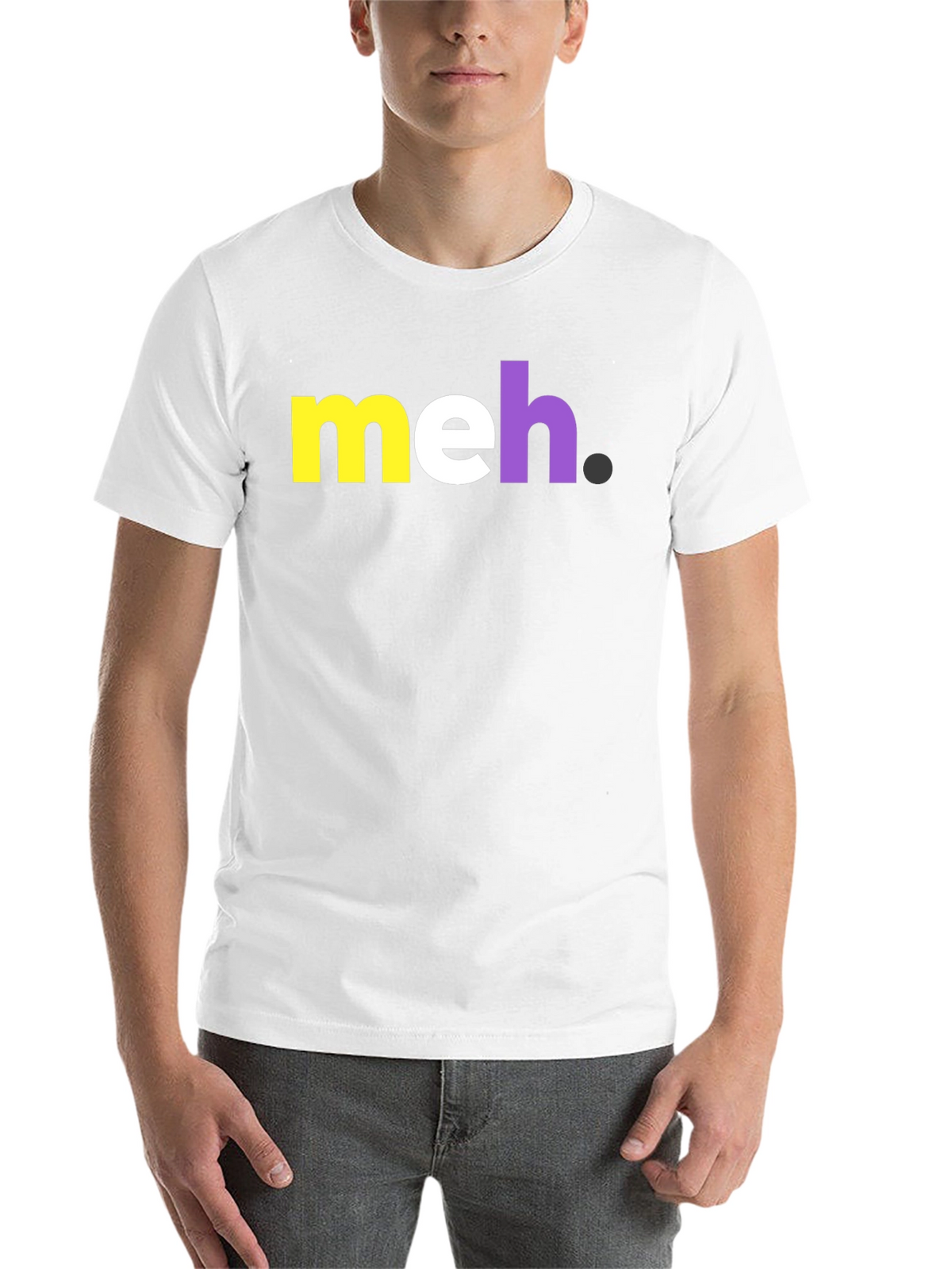 Meh Graphic Tee - Casual Cotton T-Shirt