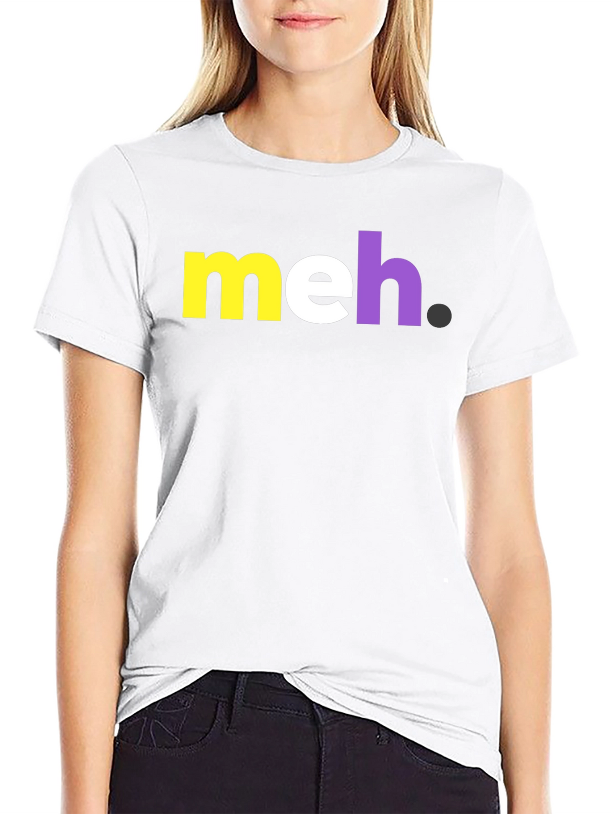 Meh Graphic Tee - Casual Cotton T-Shirt