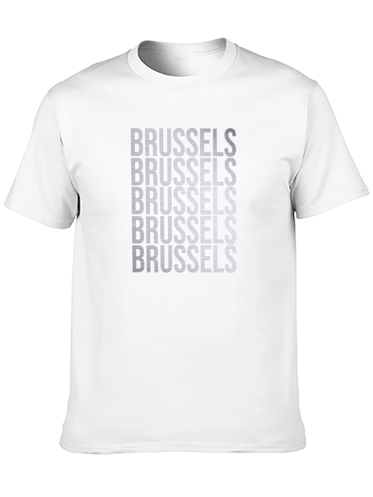 Brussels Text Graphic T-Shirt - Black