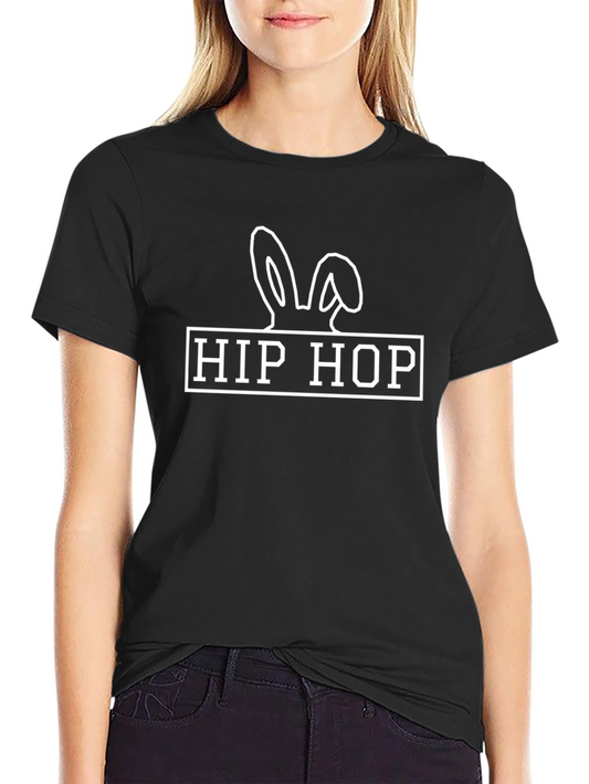 Hip Hop Bunny Tee - Black T-Shirt