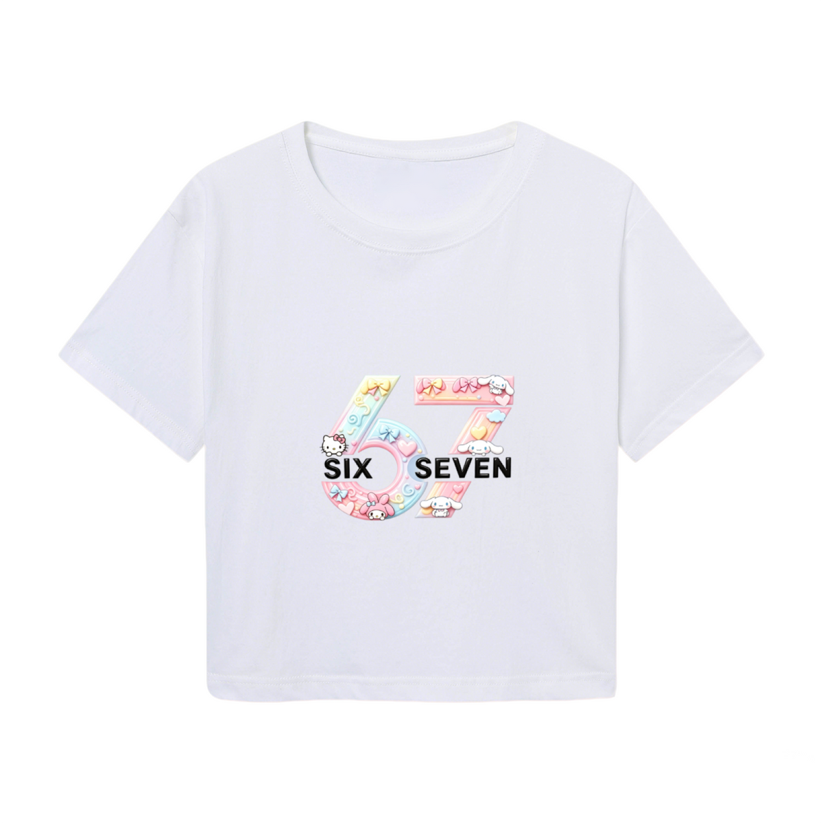 Happy Birthday Hello Kitty Party Vibe Crop Tee