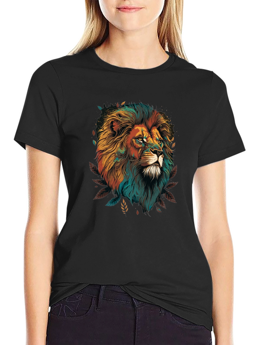 Lion Graphic Black T-Shirt