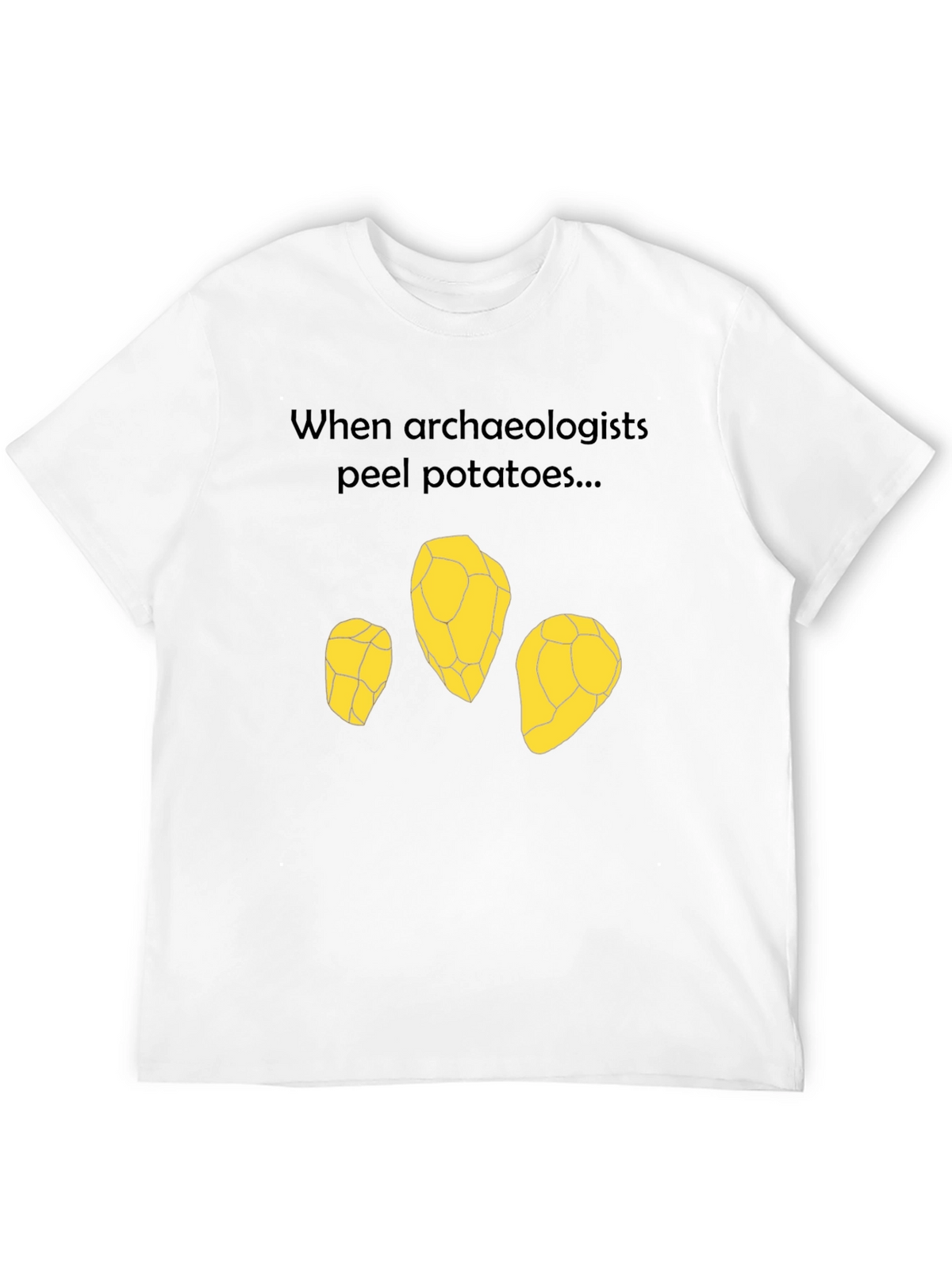 Archaeologist Potato Peel T-Shirt - Funny Archeology Tee