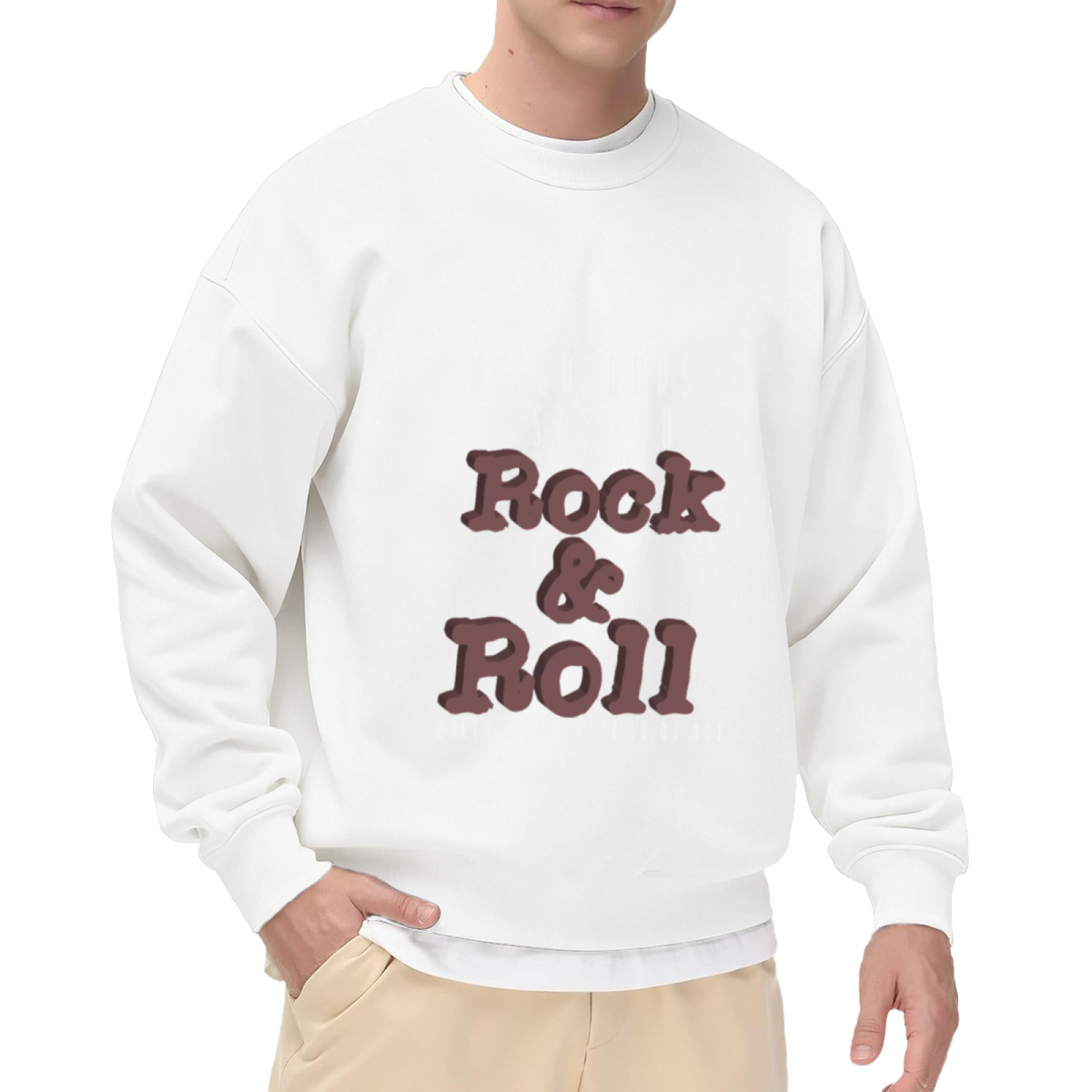 My Neighbours Listen to Rock & Roll Whether They Like It Or Not Crewneck Sweatshirt