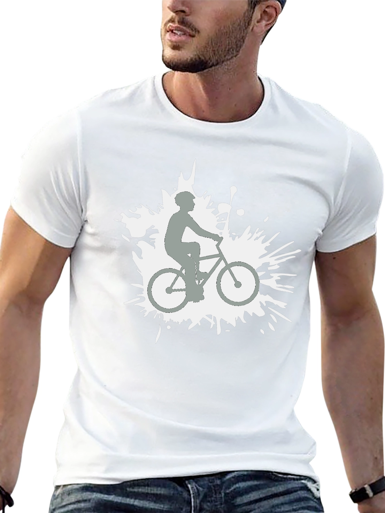 Black Biker Graphic Tee - Stylish Casual Wear