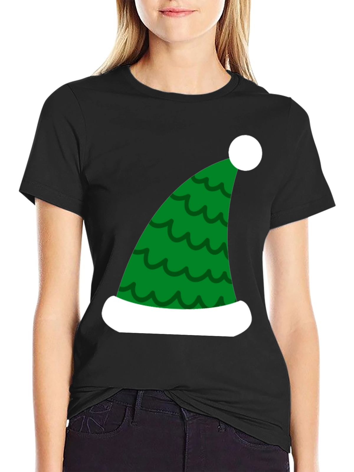 Festive Christmas Elf Hat T-Shirt