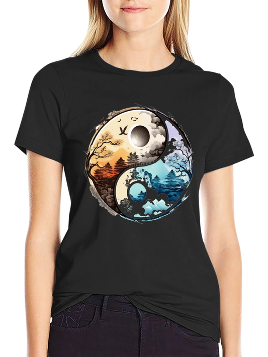 Yin Yang Nature Graphic Tee