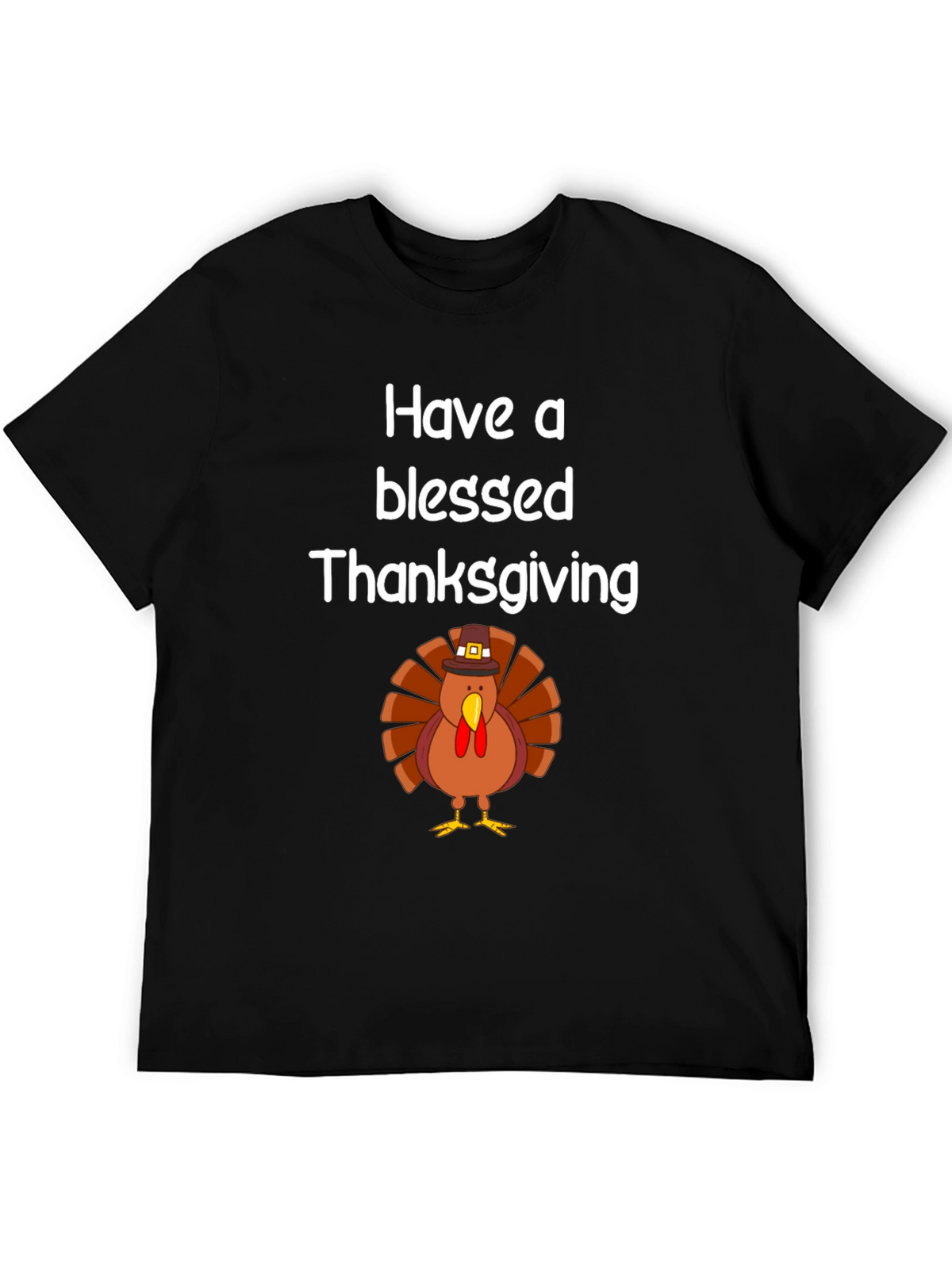 Blessed Thanksgiving Turkey Graphic T-Shirt