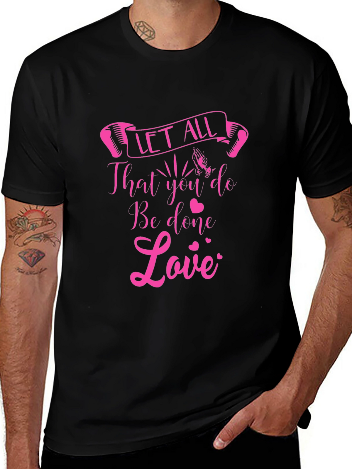 Love Inspiration Black T-Shirt