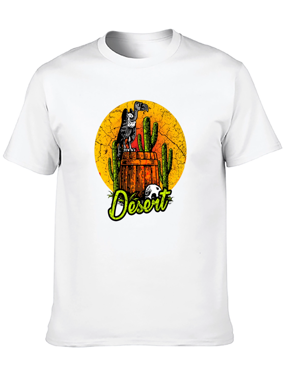 Desert Vulture Graphic Tee - Mens Black T-Shirt