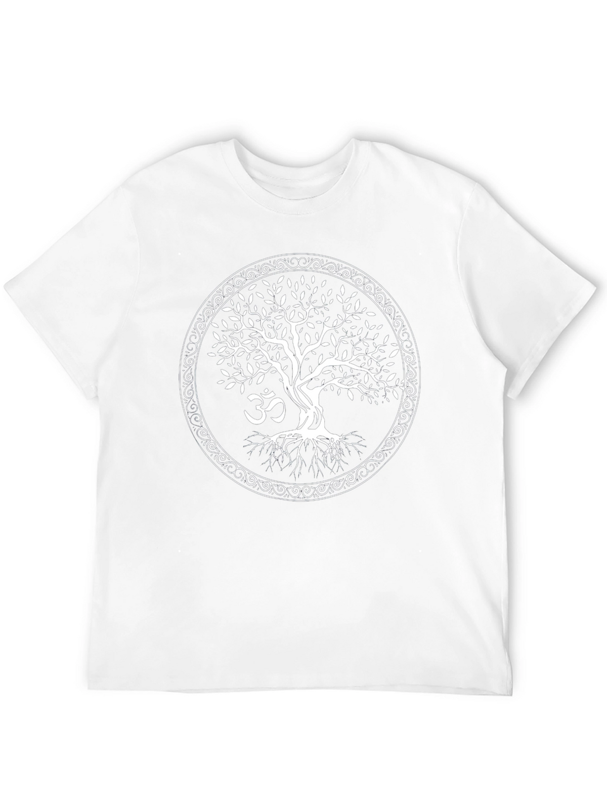 Tree of Life Om Symbol Black T-Shirt