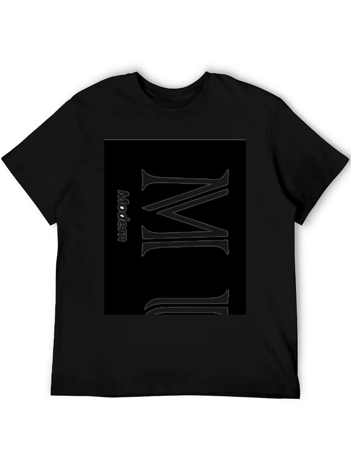 Modern Minimalist Black T-Shirt