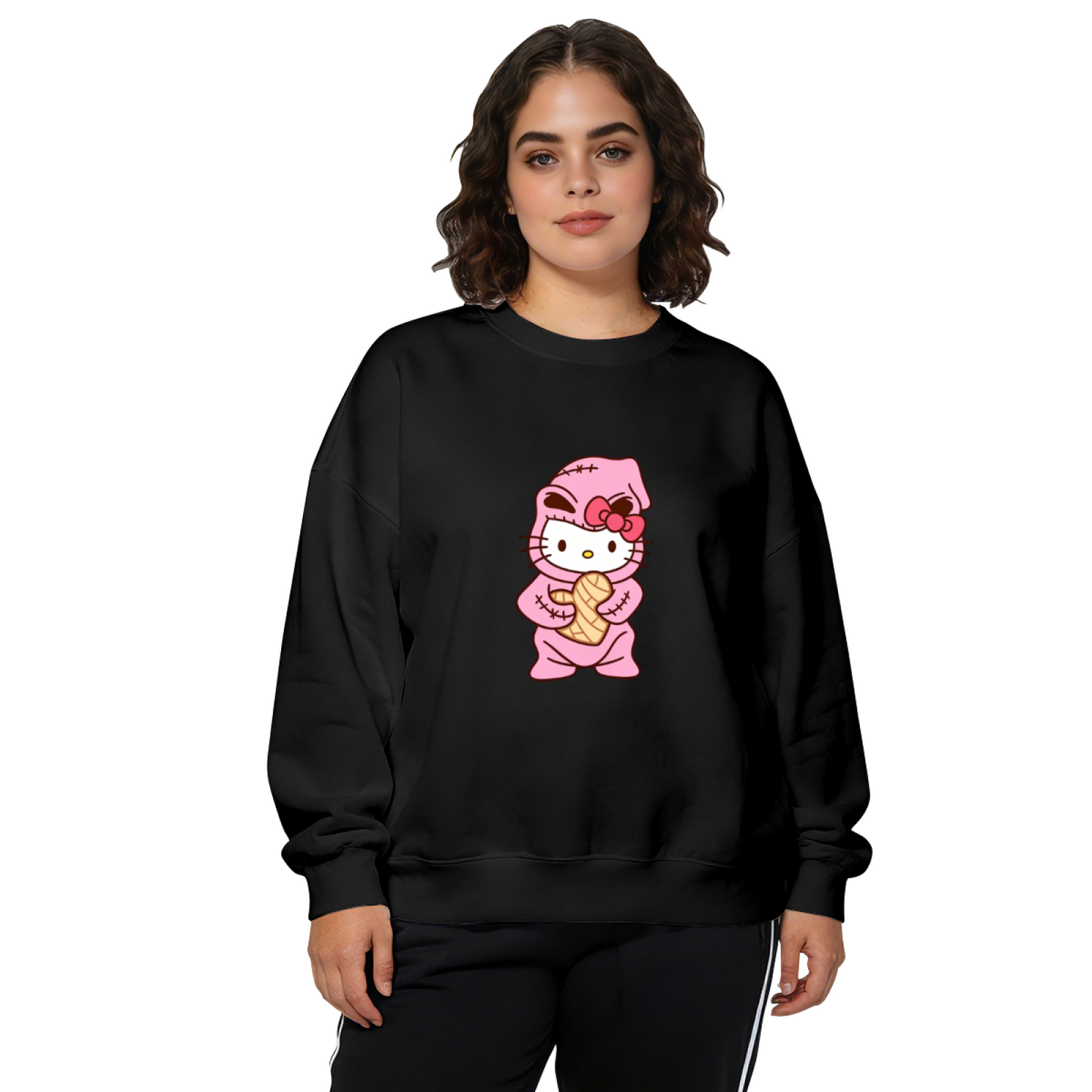 Funny Mummy?Costume Hello Kitty Fun Crewneck Sweatshirt
